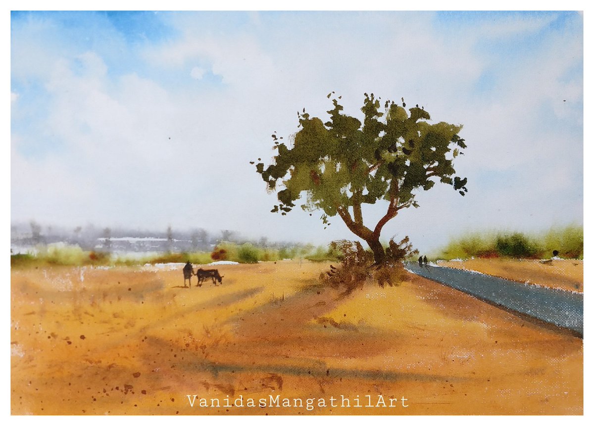 WatercolorIsFun's tweet photo. Wish you all a bright and happy week ahead!!!
#watercolor #watercolour #vanidasmangathilart #art #landscape #vanidas #vanidasmangathil https://t.co/5NHTguG4BW