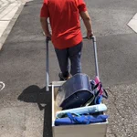 小4の夏休みの自由研究!大量の荷物を一気に運べる人力車？w