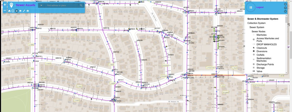 According to the city's sewer assets map, the grates in the street do in deed do into the general sewer system.  https://pdx.maps.arcgis.com/apps/Viewer/index.html?appid=60bbdb13e97849f898713304dd20b9ad