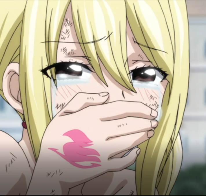 Day 236 of 366 of NaluLucy when she heard Natsu after thinking he was dead. Turns back and look at her expression.Her best friend, man she clearly loves, and the one person she does everything with.