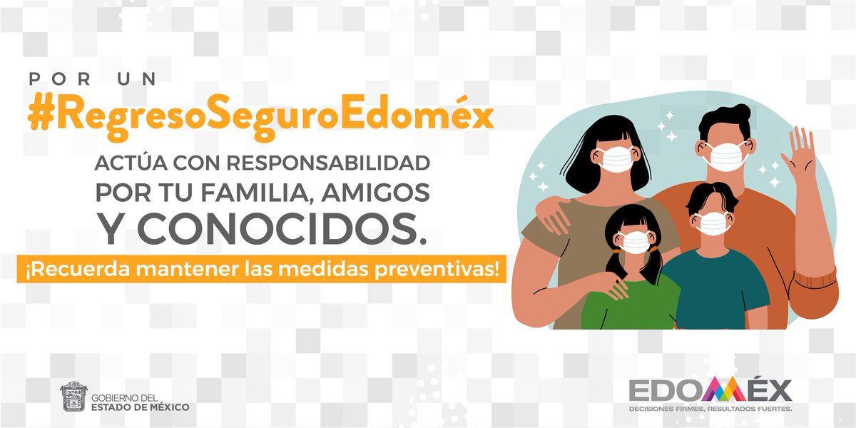 SaludEdomex's tweet image. Por un #RegresoSeguroEdoméx sigamos actuando con responsabilidad para seguir avanzando en el semáforo epidemiológico. #CuidemosTodosDeTodos