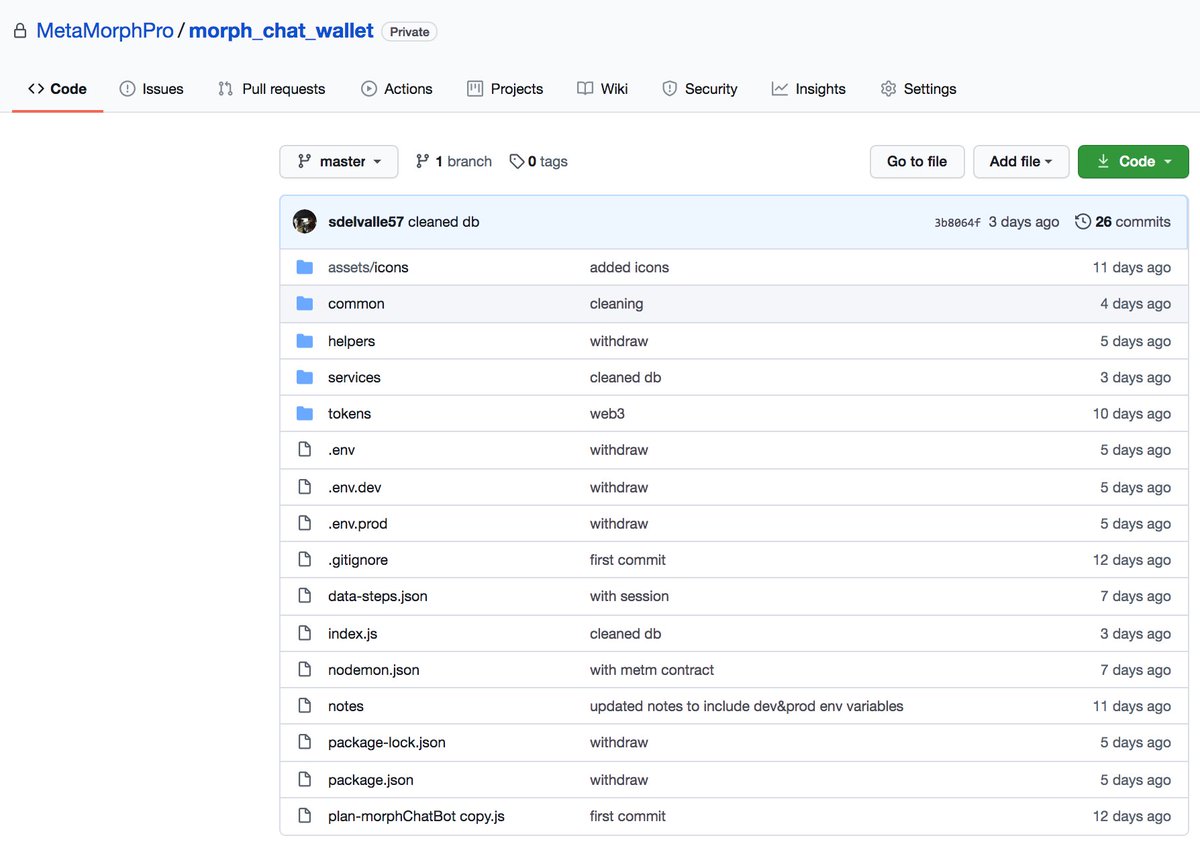 MetaMorphPro's tweet image. Here are some screenshots of our progress on the V3 (Trading Platform) and Morph.chat (Social Trading Bot) based on our @github private repositories. 

So far we are on track to have  ready any day now.

#cashlesseconomy #DeFi #DEX #METM