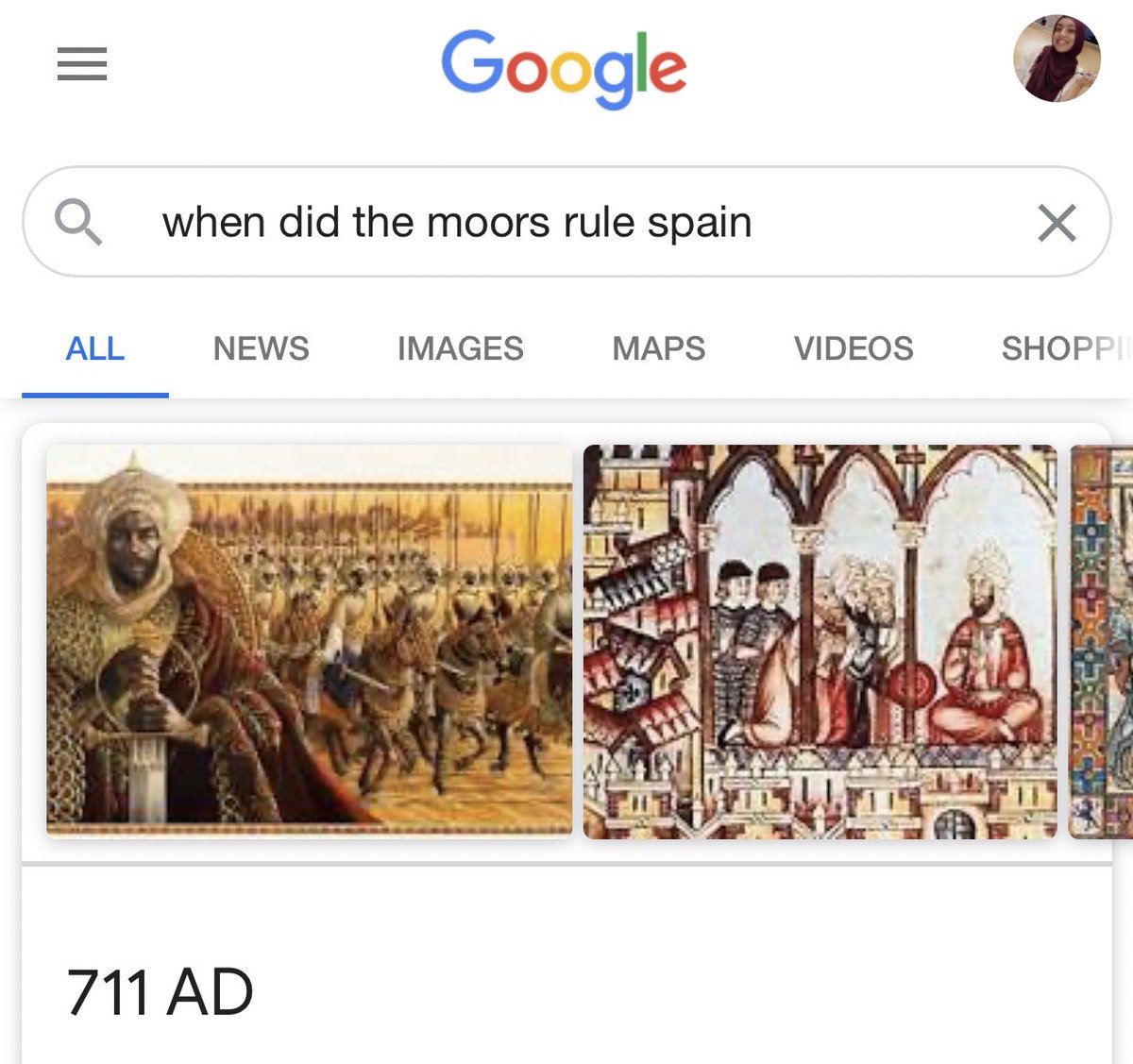 reply quick to add, why mention the dark ages suddenly? the moors controlled spain during the so called “dark ages” this just goes to show that there was more to europe than just death and the plague. that’s just one “side” of history we learn.