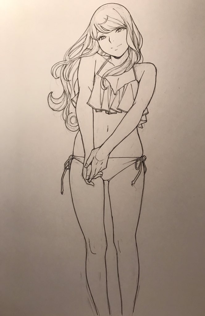 奈々沢 下書き→ペン→完成 