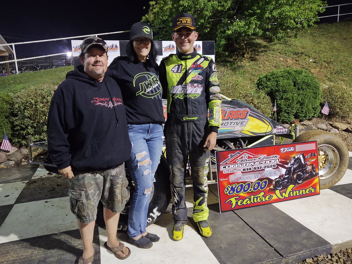 RUSHSprints's tweet image. .@jeremy_weaver35 celebrates his 5th Pace @paceperformance Weekly Series win in 7 2020 starts taking tonight&apos;s $800 Equipment Rental Options Weekly Series special @TriCityRaceway Cpresented by Bruce Smith Construction