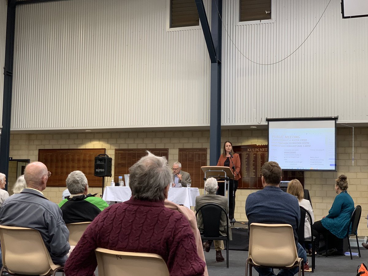 07NB's tweet image. Grain Freight &amp;amp; Water Crisis meeting at Kulin @WAFarmers @NatBrowning711
