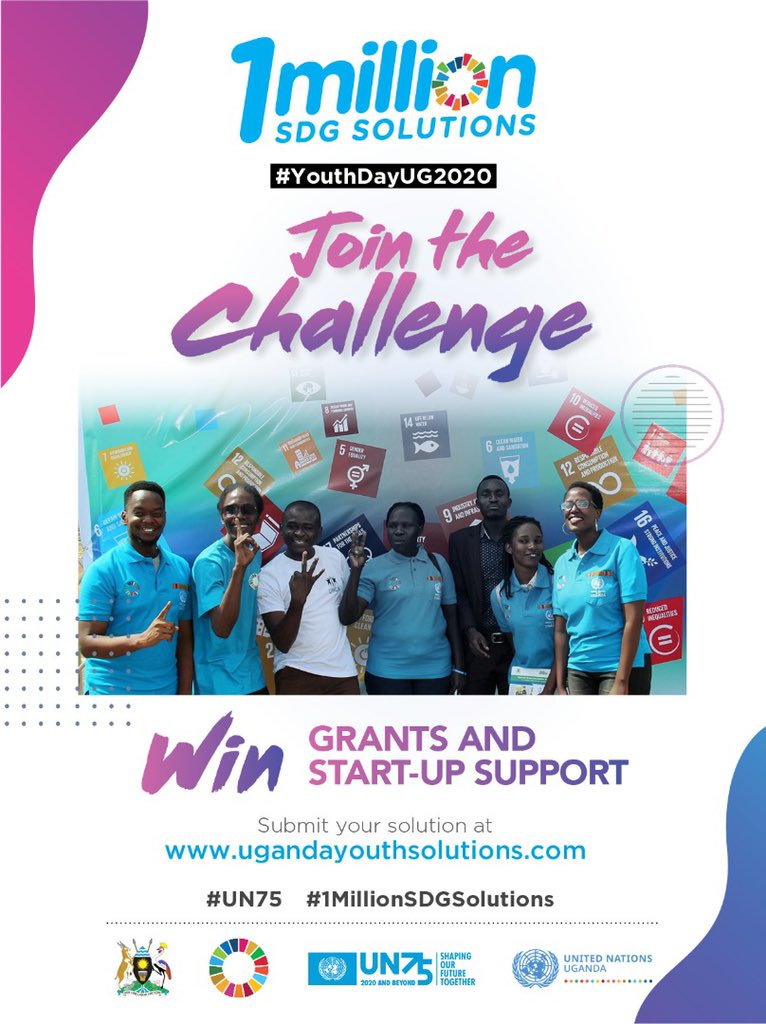 RMalango2021's tweet photo. @UNinUganda & @sdgs_ug #YouthSDG Coalition invite your to join our #onemillionsolutions innovation challenge = database for partnerships 4 d new economy @ntvuganda #CEOsummit https://t.co/e4xBNfoh2H