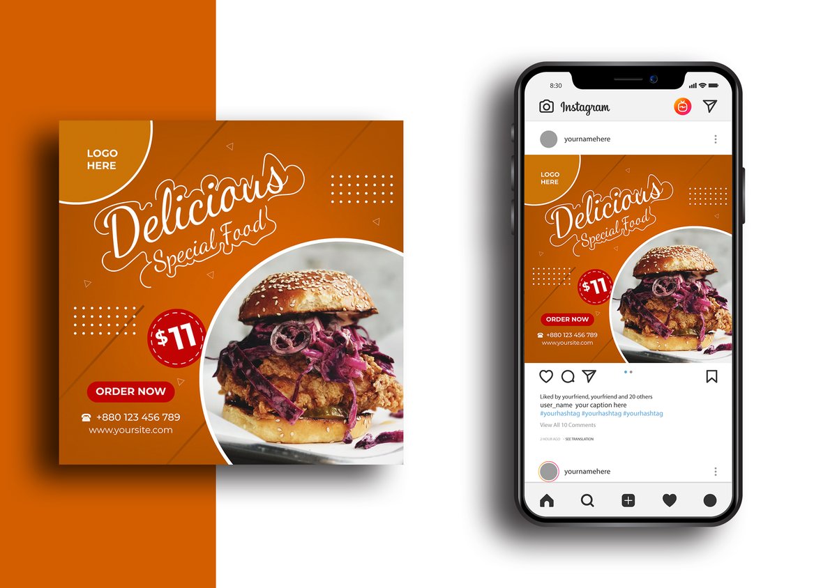HRP_Design's tweet image. My new work on social media post design. 
If need this type of design for your business order: rb.gy/qoz3xo 

#socialmediadesign #socialmediamarketing #design #art #foodmenu #foodiesofinstagram #postdesign #fiverrseller #herrera #fbpost #instagrampostdesign #fbpost