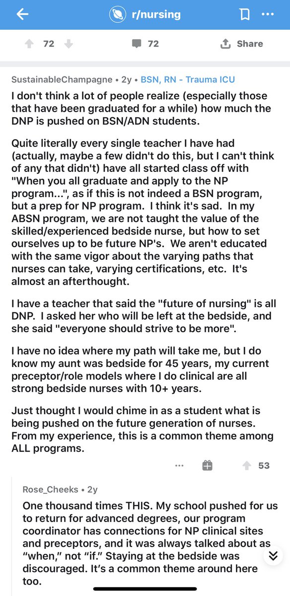 putptsfirst's tweet photo. @SenatorUmberg please read and listen to nurses concerned by the nosedive NP education has taken, in the name of profit, since states began allowing independent NP practice of medicine. Tomorrow, please say NO. #NoOnAB890 https://t.co/1nh4NtVWfp