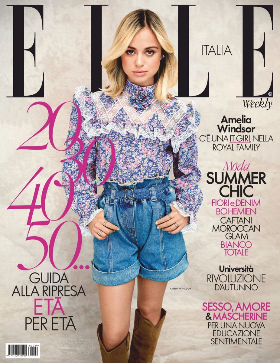 She shot her second Tatler cover with rugby star Maro Itoje in October 2018 and this summer appeared on the cover of Elle Italia...