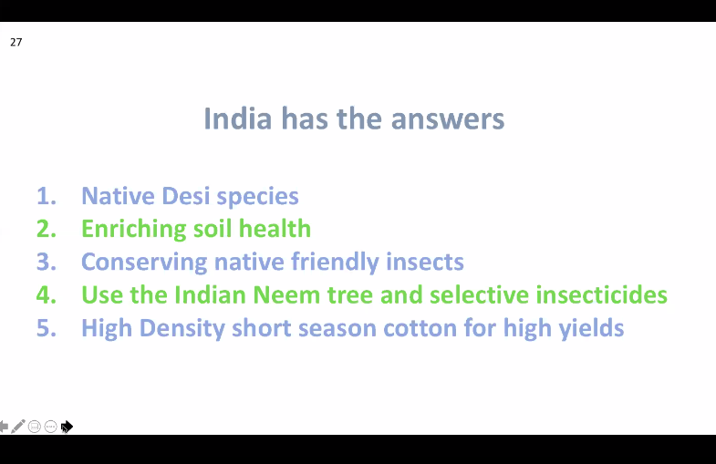 What are the sustainable, profitable & farmer useful solutions... #DrKeshavKranti tells us in a nutshell & makes a good case for our own developed Long staple cottons & High Density Short Season Pure Line varieties.  #BtCottonEvaluation  #BtCottonReality  #VocalForLocal  @PMOIndia