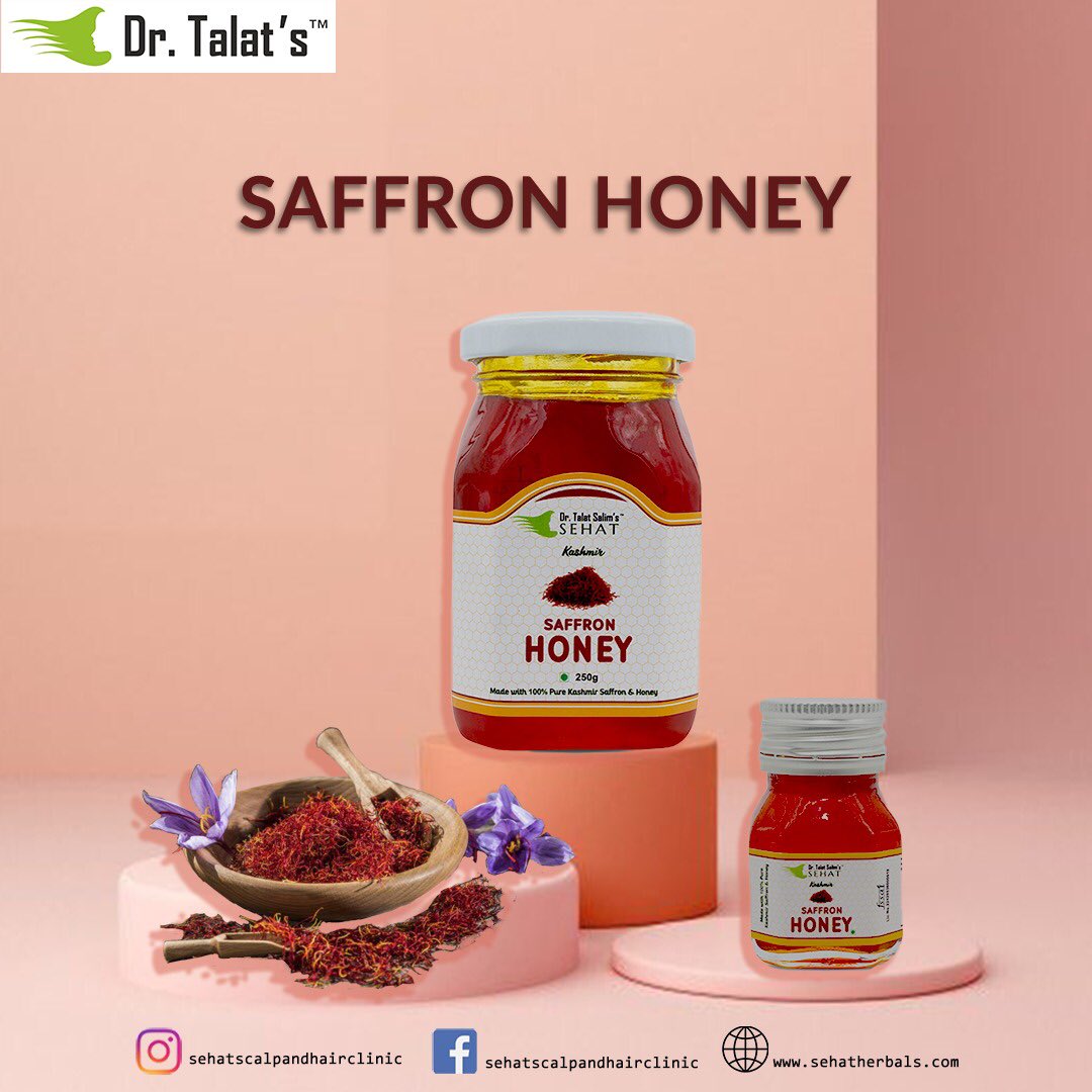 Sehat brings you honey in its purest form enriched with the goodness of real saffron to give it that extra essence and flavor, making it the best companion for all your honey needs.
sehatherbals.com/products/kashm…
 #saffronhoney #saffron #health #healthyreplacement #herbalheathcare #hon