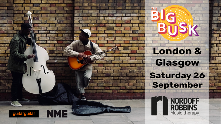 Calling all buskers &amp; unsigned musicians! 

Whatever your genre, help @NordoffRobbins1 showcase the musical diversity of the UK on Sat 26th Sept for the #BigBusk !

They've got busking spots at <a href="/CamdenMarket/">Camden Market</a> London or 
<a href="/bier_halle/">Bier Halle</a> Glasgow!

Apply to play - bit.ly/3h5N8oi