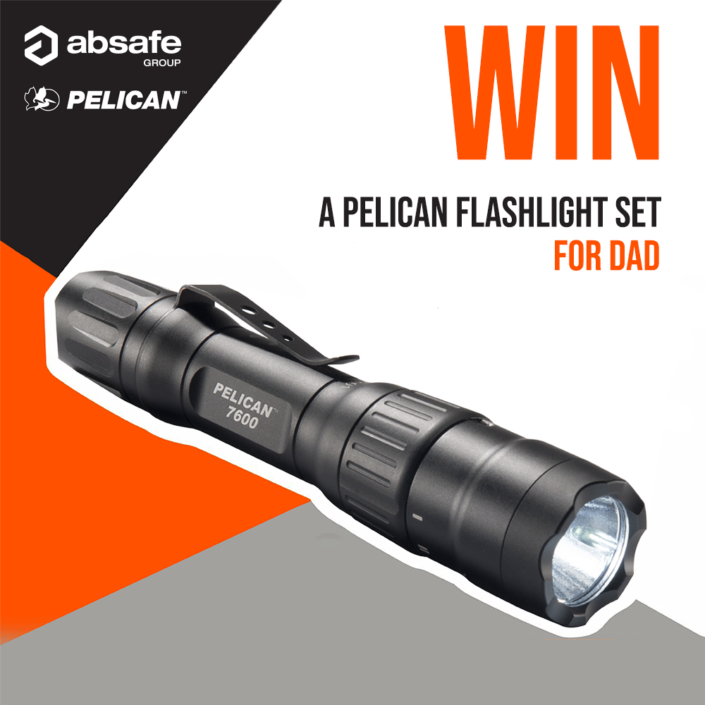 absafeshop's tweet photo. Spoil yourself or Dad this Father’s Day by winning a Pelican Professional 7600 Flashlight Pack worth over $200!!

Prize includes:

- 7600 Flash Light
- Traffic Wand
- 7600 Holster
- Plus a Pelican hat &amp; stickers

Click https://t.co/PmAhFIpTdv to enter 🔦 https://t.co/f0etSvvJPL