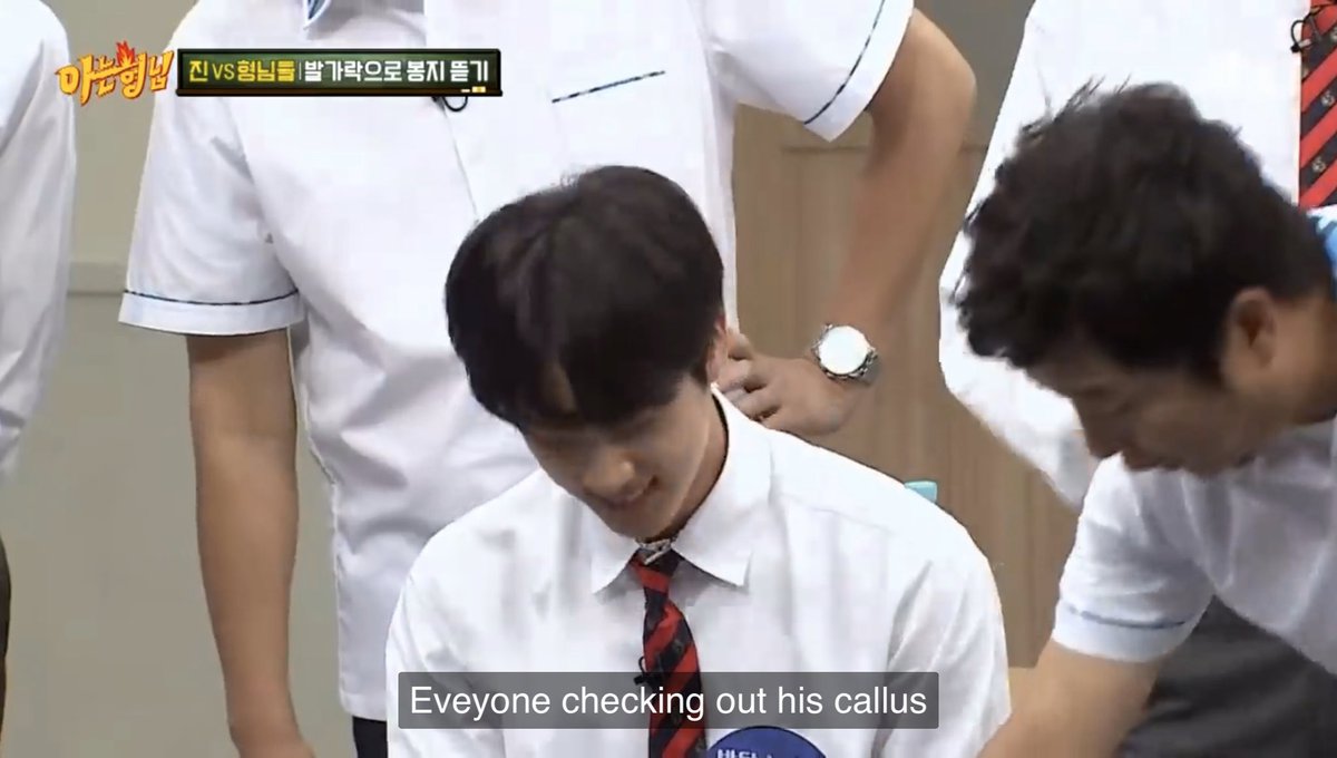 jintanium's tweet photo. I still remember when seokjin got calluses as the mark of his hardwork and practicing. How many times should we keep on saying this? Jin deserves better and more screentime. Stop cutting out his part. BTS is 7. #SeokjinDeservesBetter https://t.co/K0ubEOIaJ8