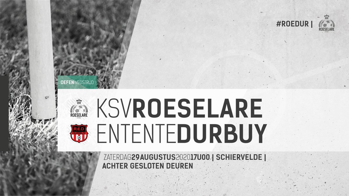 KSVR134's tweet image. #WEEKPROGRAMMA 📅 | Straks om 10u30 start een nieuwe trainingsweek die afgesloten wordt met een oefenwedstrijd tegen Entente Durbuy (meer dan waarschijnlijk de laatste achter gesloten deuren).

Meer 🏷️: bit.ly/2FRM0Hj 

#oltegoare #tweepuntnul ✊ #ROEDUR