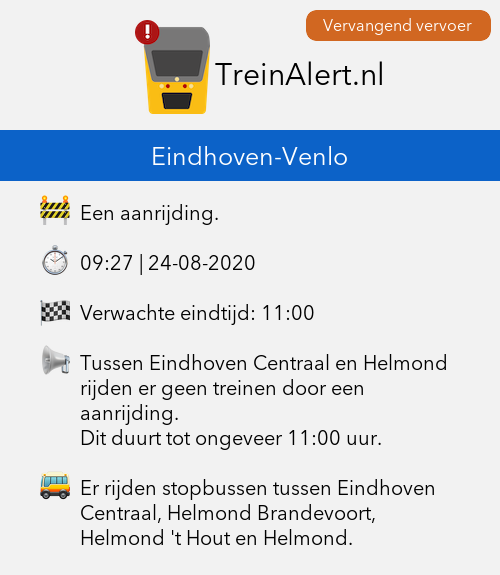 Melding aanrijding Brandevoort Helmond
