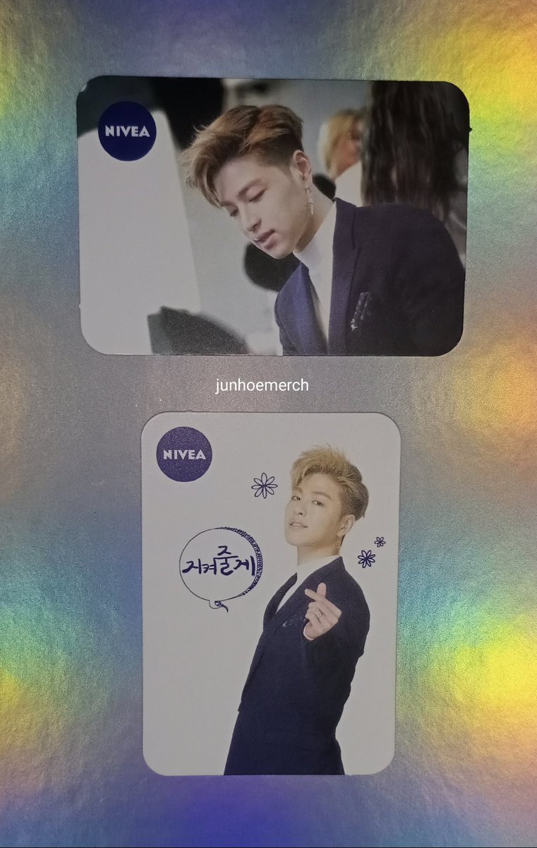 ♡ iKON Junhoe Nivea Photocards ♡ @tkwpcnfak  #iKON  #JUNE  #Junhoe