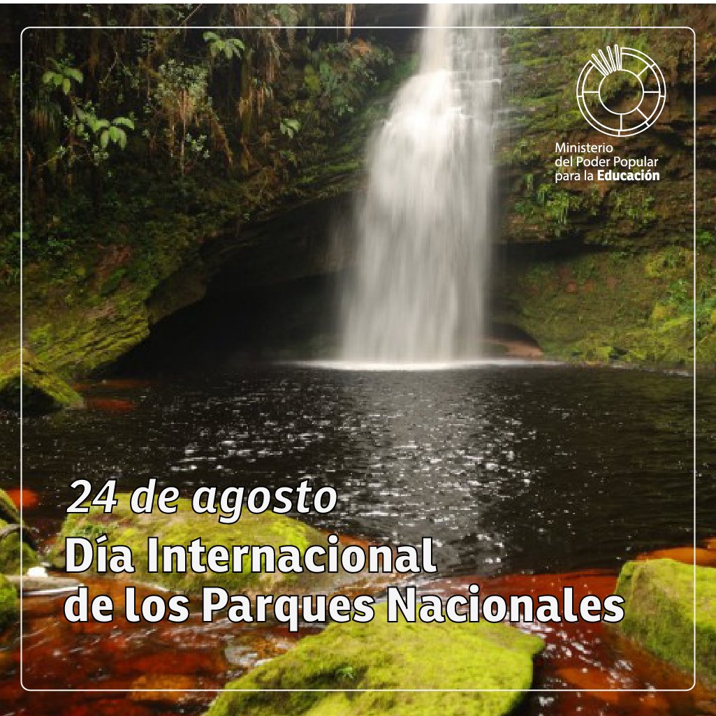 #EFEMÉRIDE | El Día Internacional de los Parques Nacionales se celebra cada #24Ago, para educar a la población mundial sobre la importancia de la conservación y protección de las especies existentes de la fauna y flora en la naturaleza. <a href="/NicolasMaduro/">Nicolás Maduro</a> @psuvaristobulo