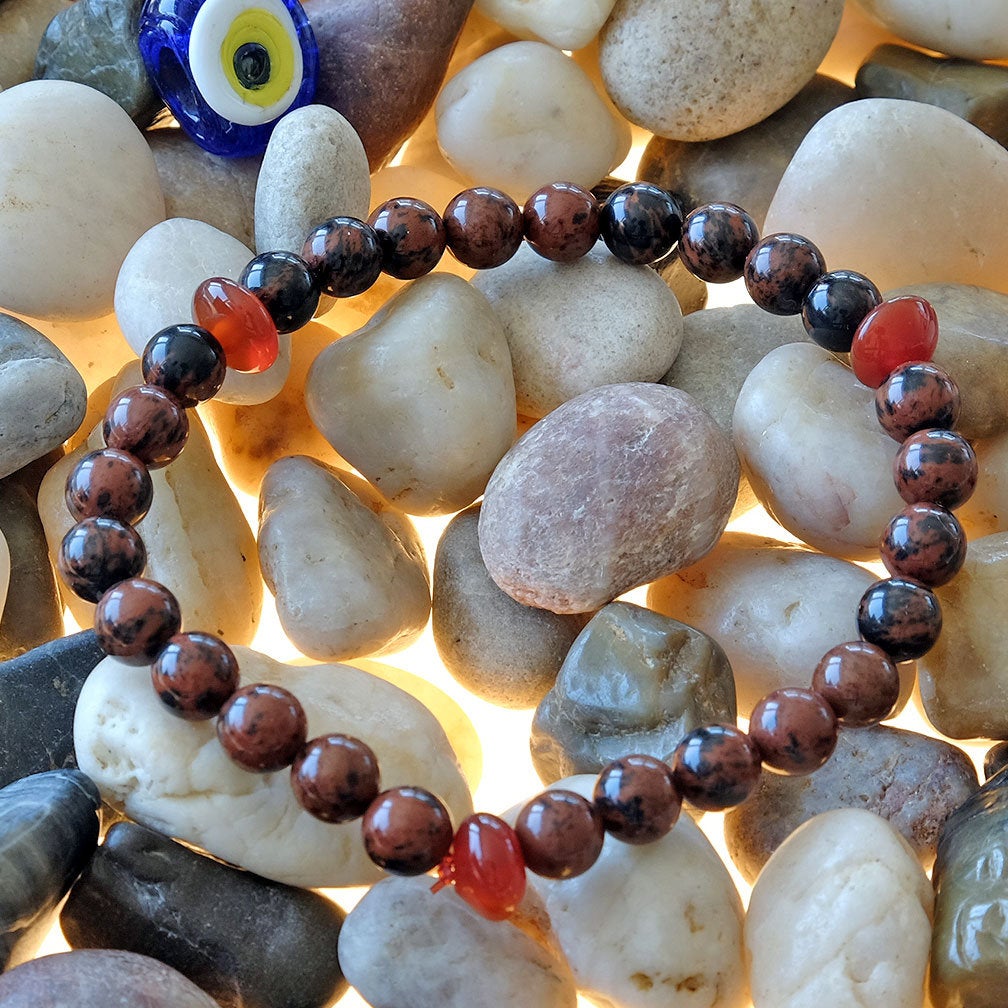 Akiki™ Mahogany Obsidian Bracelet - Elastic - Natural healing crystals - Customizable in length and bead size - Free jewelry pouch from €15.79

Get here tinyurl.com/yc7b8koe

#CleansingStone #MahoganyObsidian