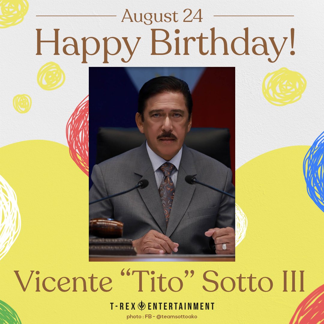 Happy 72nd birthday, Senate President Vicente Tito Sotto  