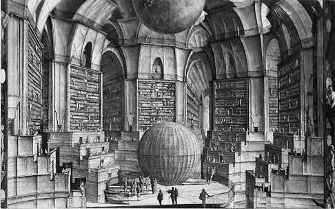 ボルヘスと云えば、エリック・デマジエールというフランスの画家が「バベルの図書館」をモチーフに銅版画を描いてて最高なのだ!(本になってるのかな……) 