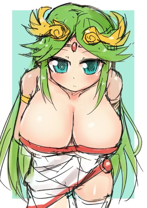 おっぱいの練習でパルテナ様のおっぱいを描きました 