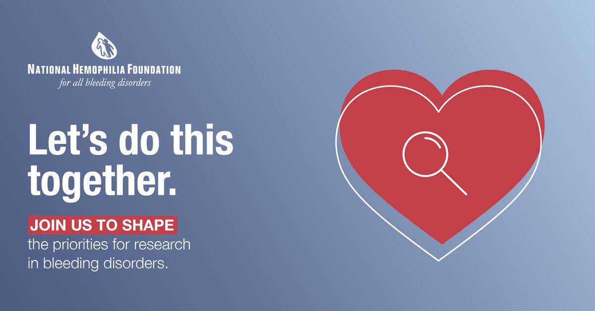 nbd_foundation's tweet photo. We want to hear from you! Would you like to share your view to inform new areas of #bleedingdisorders research? We’re hosting a series of listening sessions. Click here for more info: https://t.co/lRgLVZNUGf https://t.co/W5KlVWgmcu