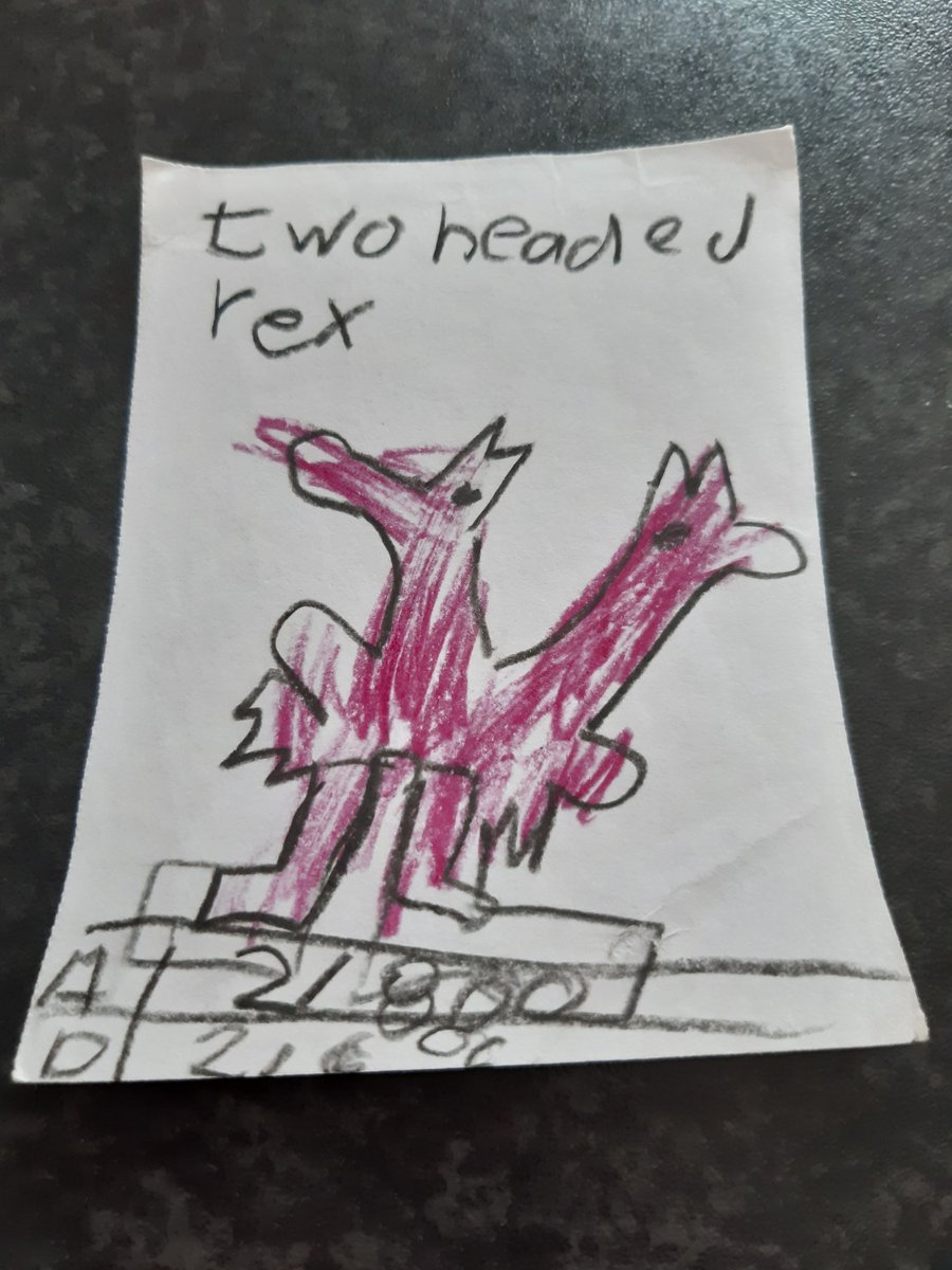 Day 17: Here we have the "Two Headed King Rex".Child me clearly didn't want to acknowledge this monster as a king. I can only assume this was because he held very strong anti-monarchy principles and had no other outlet for these values as Myspace was still many years away.