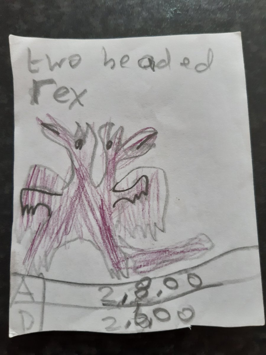 Day 17: Here we have the "Two Headed King Rex".Child me clearly didn't want to acknowledge this monster as a king. I can only assume this was because he held very strong anti-monarchy principles and had no other outlet for these values as Myspace was still many years away.