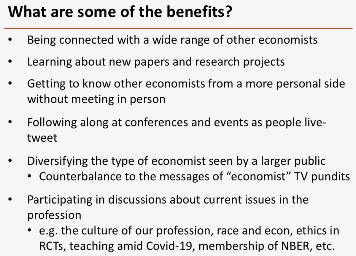 What is  #EconTwitter & what are some of the benefits of being on Twitter for academic economists?  @DinaPomeranz providing a neat introduction  @EEANews  #EEA2020 session