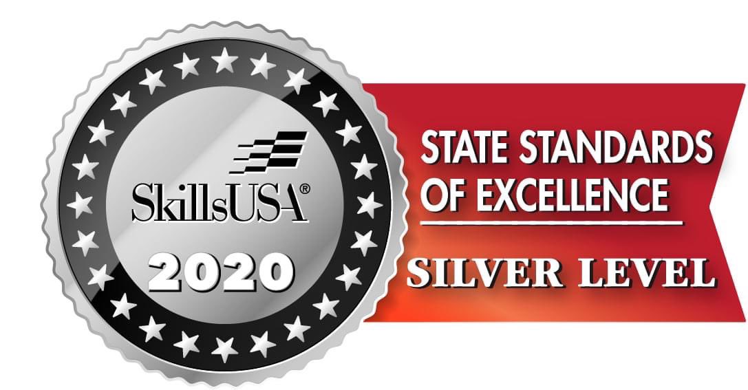 SkillsUSA North Carolina is proud to have achieved the Silver level State Standards of Excellence, a validation from the SkillsUSA national organization that ensures state associations have structures that deliver a high level of service to their membership.