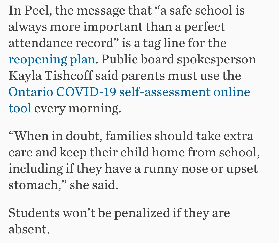 7. "Students won't be penalized if they are absent."True. But you know who will be? Their parent/guardian that didn't show up to work and that doesn't have paid sick leave or job security.Result = children with runny noses, and maybe COVID, will be sent to school.