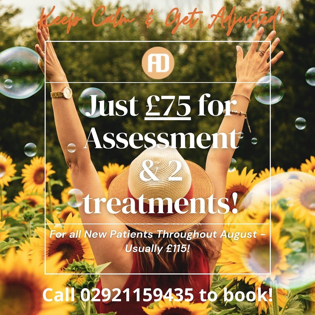 #MondayBlues ? 
Don't make them worse by struggling with pain and discomfort.
Get an initial assessment plus 2 TREATMENTS for only £75, instead of £115 until the end of Aug! 😍
Shake off the Monday blues and book in with Andy and Soph📱
#chiropractor #sports #healthandwellness