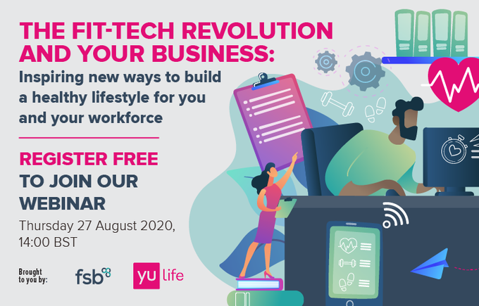 Who has a #fitbit ? If you'd like to find out more about how #fittech could help you and your team to be a more productive business then why not join our #FSB webinar on 27 August at 2pm bit.ly/3l10pkl