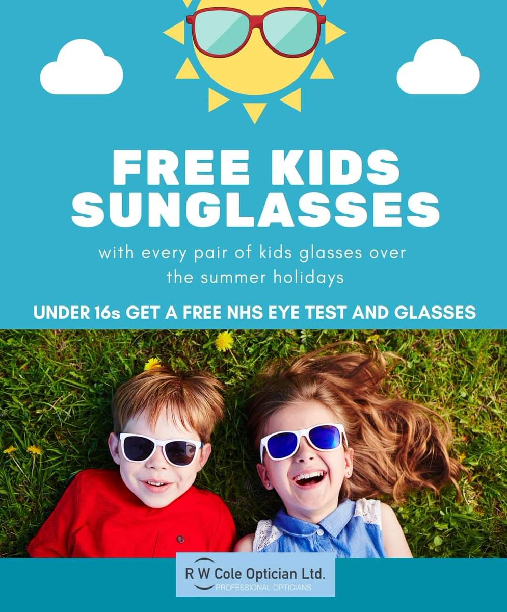 If your kids need an eye examination before going back to school now is the time! 

Limited appointments available this week, plenty next week. Also, you can have a second emergency pair (or sunglasses) under your NHS entitlement. 

#BackToSchool
#nhseyecare 
#newport
