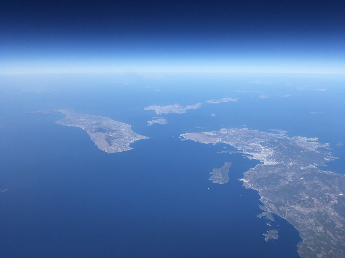 Been a while since I had this view. Island of Kos on the way back from India yesterday #A350