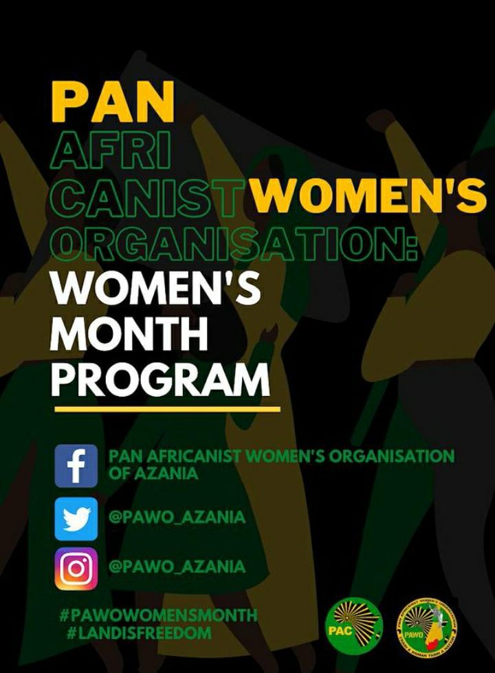 MyPAWOOnline's tweet photo. Thank you for your support thus far MaAfrika. This has been joyous and uplifting. May this translate into practical programs on the ground and support for and elevation of women's leadership and status.
Train a woman! Liberate Azania!#PAWOWomensMonth #womensmonth2020 #SupportPAC https://t.co/TVZ56hMrMh