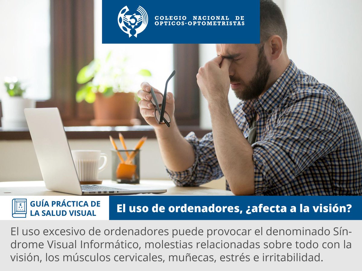 CNOO_Spain's tweet image. El uso abusivo de ciertos dispositivos electrónicos, así como la sobreexposición a las pantallas, puede tener consecuencias negativas para nuestra #visión. Si los ojos te pican o ves ligeramente borroso, puede que padezcas Síndrome Visual Informático. ¿Sabes de qué se trata? 👨‍💻