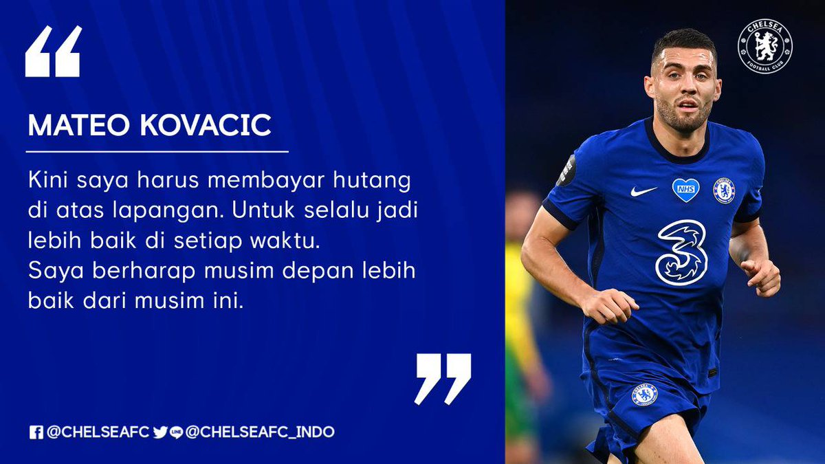 Selalu ada kesempatan untuk menjadi lebih baik dari hari kemarin. 💪

Semangat dan harapan itulah yang dibawa sang penerjemah, Mateo Kovacic! 🔝💙

#SemangatSenin #MondayMotivation #CFCIndo