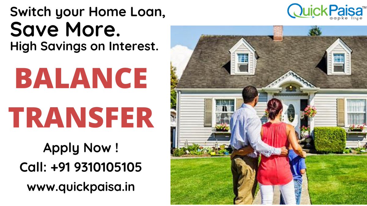 quick_paisa's tweet photo. BALANCE TRANSFER

Switch your Home Loan,
Save More.
High Savings on Interest.

**Fastest &amp; Safest Platform to make your dreams come true**

#balance #transfer #at #lowest #ROI #with #Quickpaisa #paisa #high #savings #on #interest #applynow https://t.co/H4wKRAma0Y