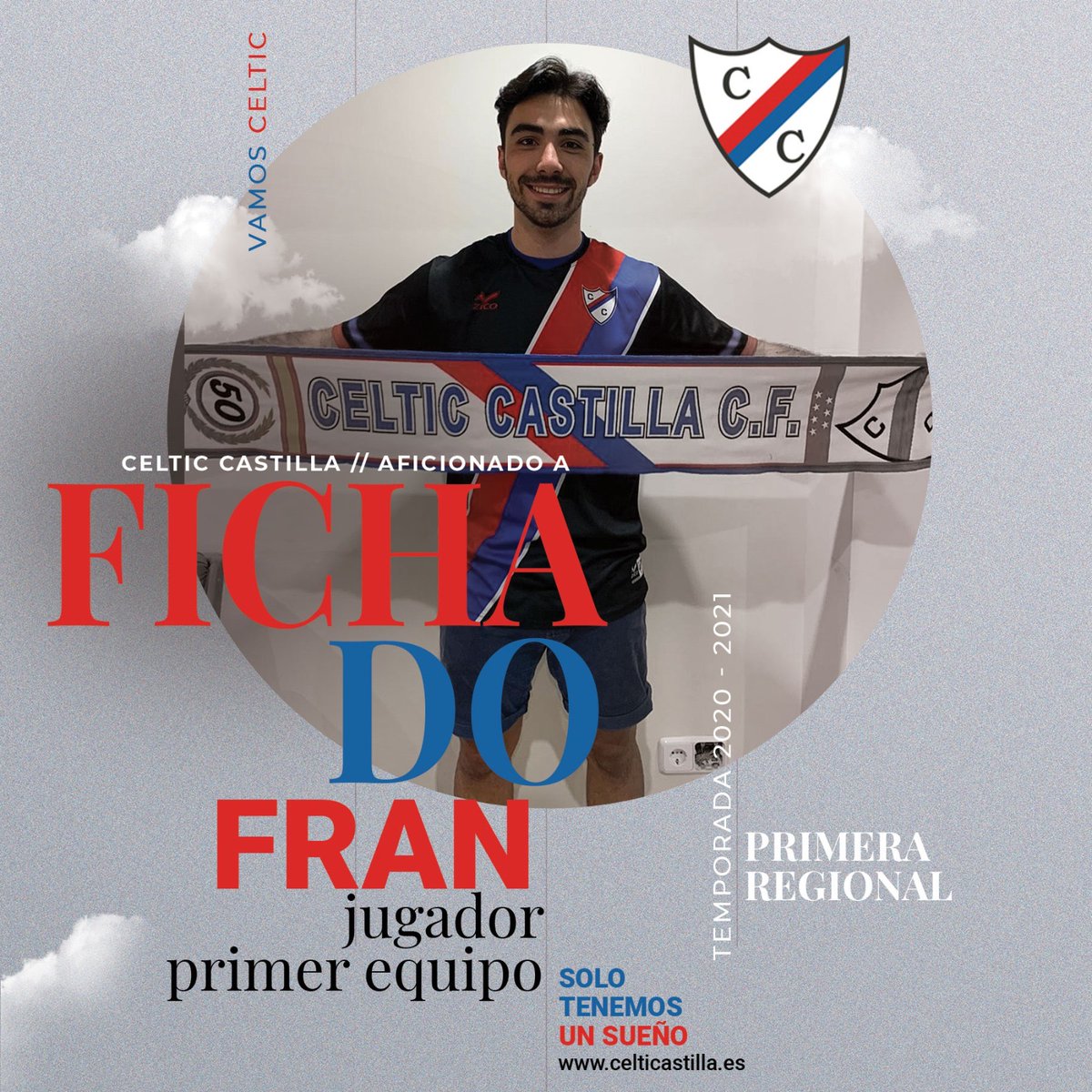CelticCastilla's tweet photo. 📣 OFICIAL | Fichaje

𝗝𝘂𝗴𝗮𝗱𝗼𝗿 𝗿𝗮́𝗽𝗶𝗱𝗼, 𝗮́𝗴𝗶𝗹, 𝘁𝗲́𝗰𝗻𝗶𝗰𝗼 𝘆 𝗰𝗼𝗻 𝗴𝗼𝗹 ‼️

¿Qué mejor manera que empezar la semana con un fichaje? pues aquí lo teneis, @FranAranda10 un pilar para nuestra delantera.

#BienvenidoFran
#SoloTenemosUnSueño #VamosCeltic 🤍❤️💙 https://t.co/IchTlXRlyr