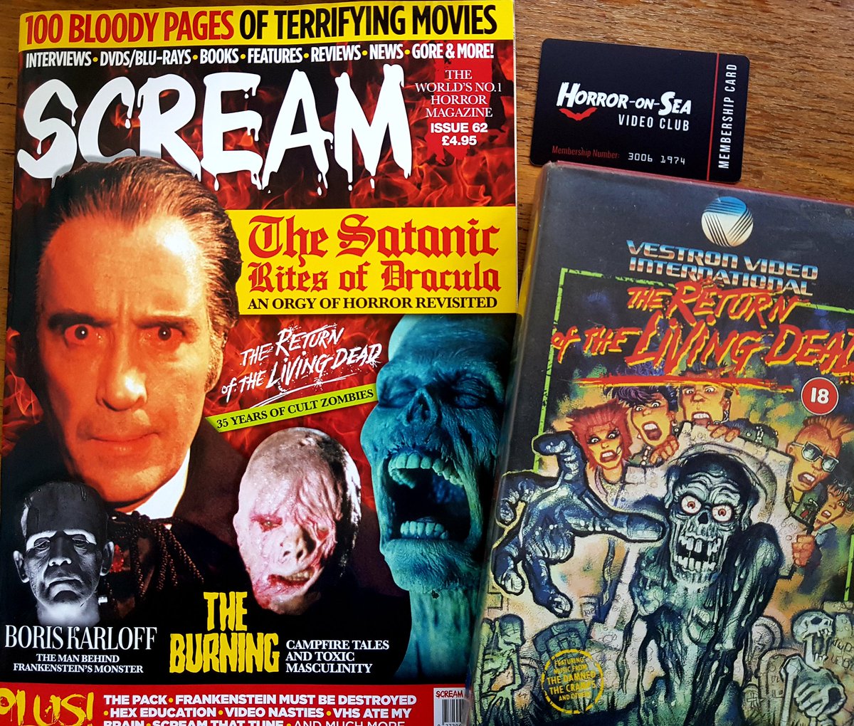 HorrorSingh's tweet photo. Time to revisit!  #returnofthelivingdead #satanicritesofdracula @ScreamHorrorMag #screamhorrormag #screamhorrormagazine #horrorfans #horrorforlife @kreepazoidkelly https://t.co/91NHA7de2s