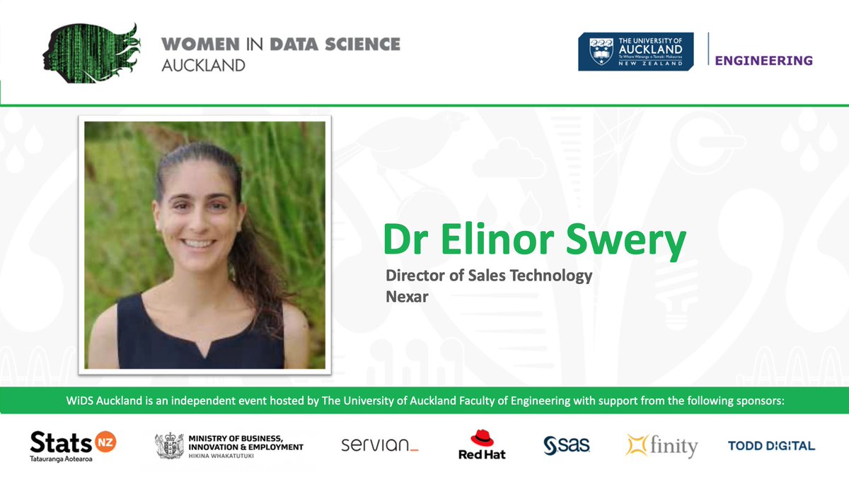 WiDSNewZealand's tweet photo. Check out this great talk about her global data and AI career experiences from @ElinorSwery since completing her PhD @UoAEngineering on #WiDSAuckland #WiDS2020 https://t.co/2D58mSt0Eu https://t.co/2vYhreVwp1