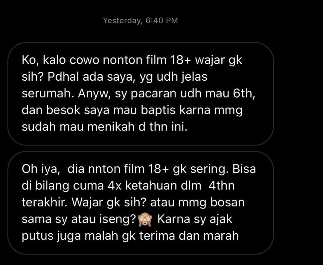 Buku baru: Glossy Gentlemen Guide on X: Pernah ngegepin pacar lagi nonton  film porno? Begini ya Ladies, nonton film porno gak aneh bagi pria, bahkan  beberapa pria berpikir daripada melakukannya sebelum menikah