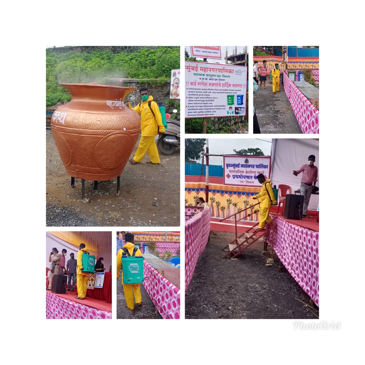 Kunjanshah16's tweet photo. MCGM N ward taking care of all cleaning and sanitisation of parks for Ganesh visarjan artifical ponds . Job done so well @mybmcWardN @KaziIrfan14 @bmcmumbai 
@mybmcGardens https://t.co/5cVP3OWnhz