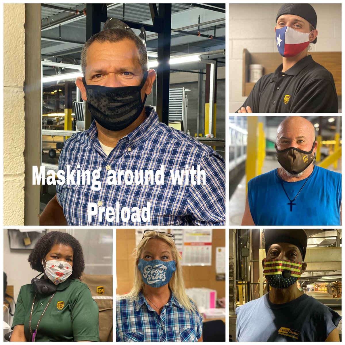 ftw_preload's tweet photo. Masking around with Fort Worth Preload @NilesShawna @RedRiverUPSers @SergioC35892785 @GValadez88 @TerriGates12 #ftwpreload https://t.co/ZVpVLvyjJQ