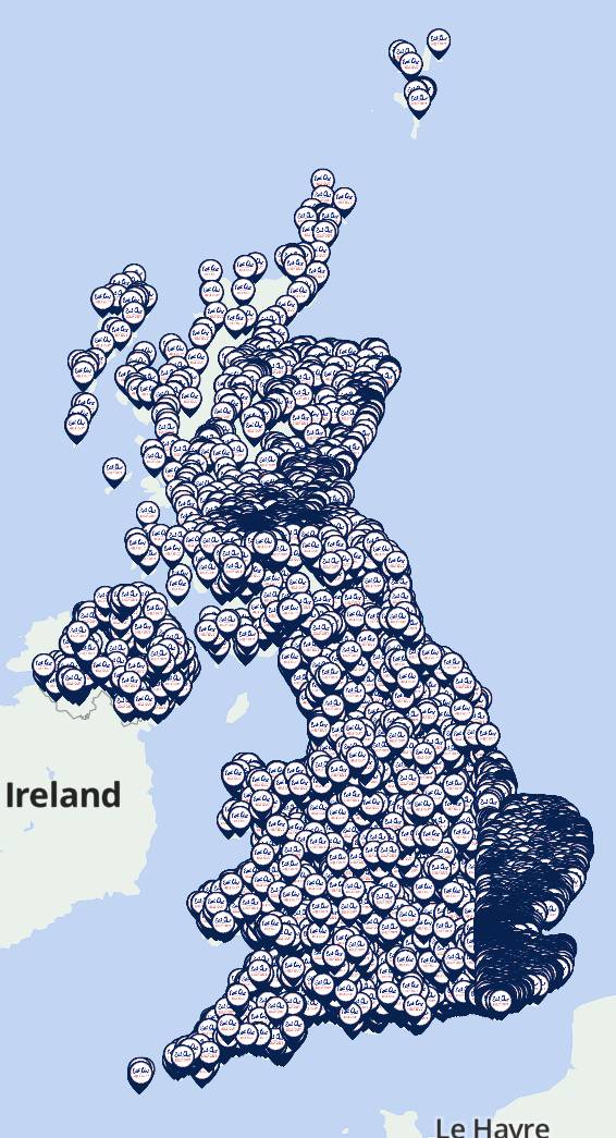 QuestNative's tweet photo. Another 1,144 restaurants and cafes joined #EatOutToHelpOut over the last week making a total of 62,556 non-chain venues (HMRC 23/08). The current breakdown is #England 52,774, #Scotland 5,061, #Wales 2,821 #NorthernIreland 1,900. Find them all on the https://t.co/RfXmtuQd3e #map https://t.co/XAkhAk30xK