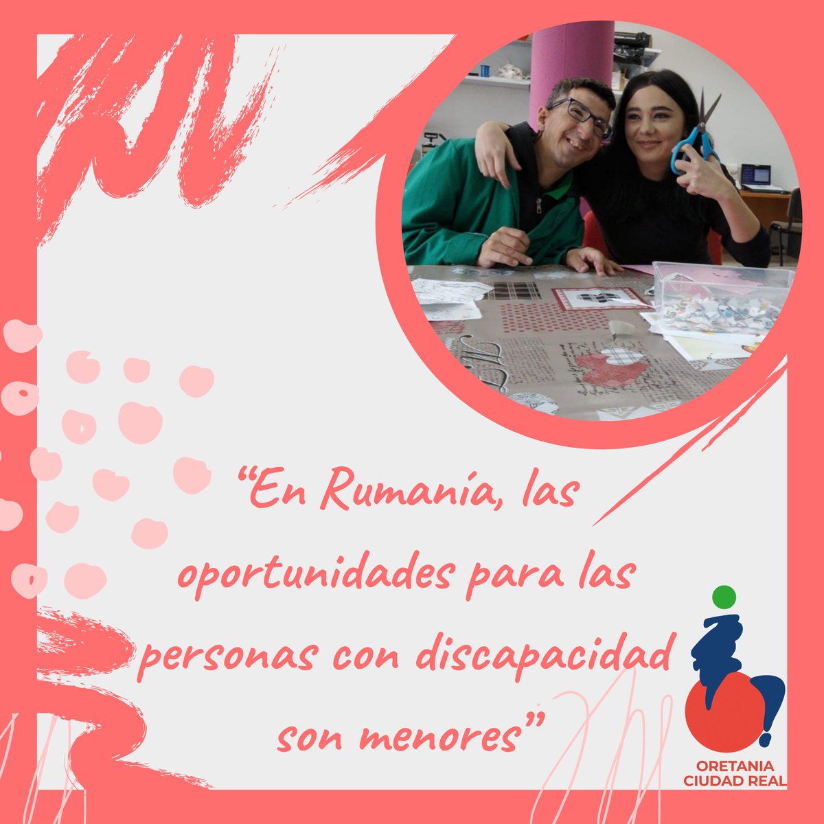 OretaniaCR's tweet photo. 🧐🧐ACTUALIDAD: Conoce a Míx María, voluntaria de @OretaniaCR y Asociación Coraje gracias al Cuerpo Europeo de Solidaridad. 
 
#oretania #oretaniaciudadreal #discapacidad #europa #entrevista #oretaniacr #personascondiscapacidad https://t.co/S6dKHLd0Ub
