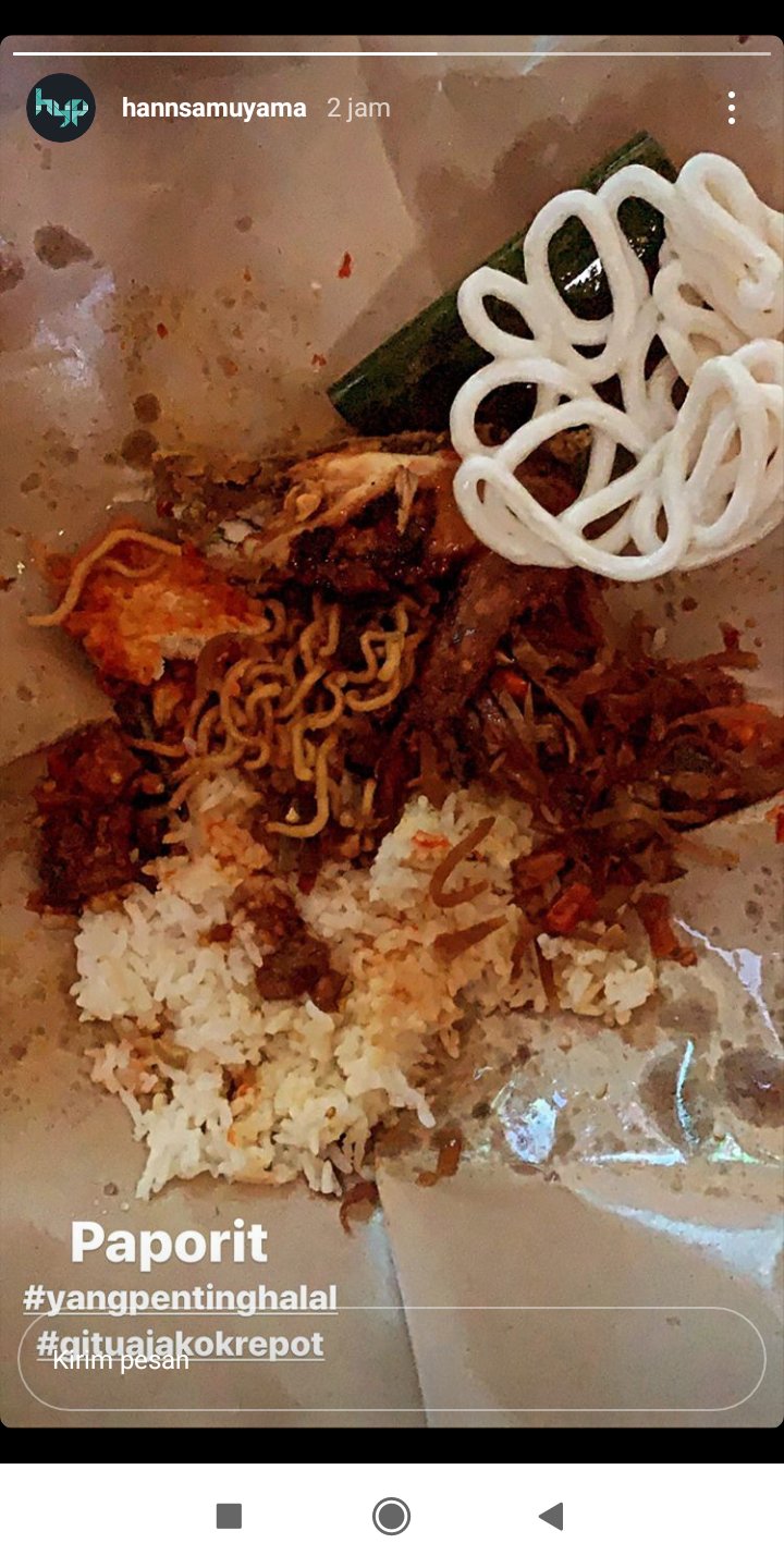 Heboh Gara-gara Unggah Foto Nasi Bungkus, Hansamu Yama ...